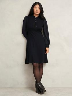 Hobbs Liberty Jersey Dress, Black, Black