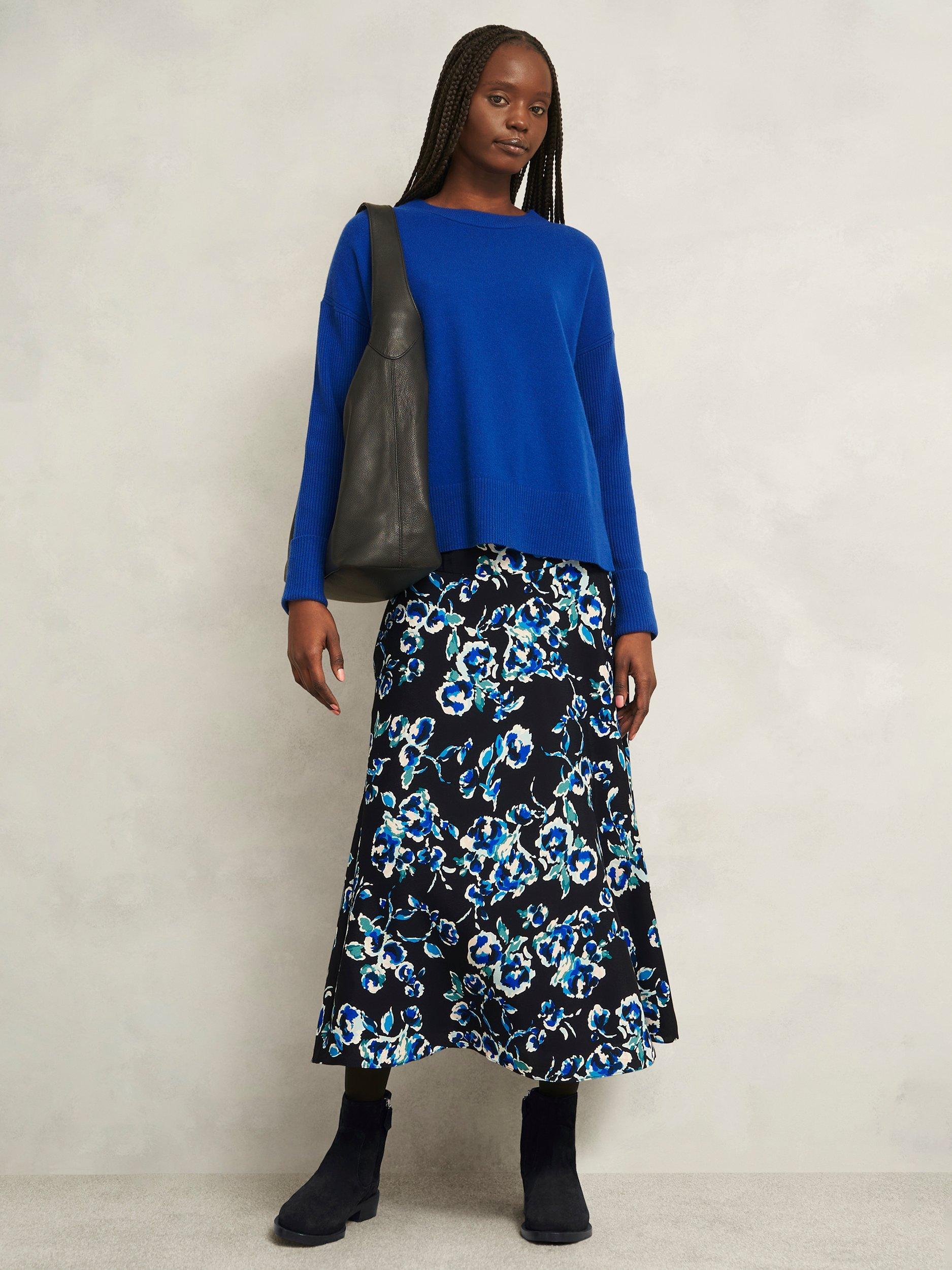 Product image 6 of 6, which shows Hobbs Georgie Suede Ankle Boots, Black, 4