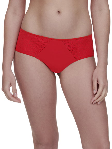 Chantelle Norah Floral Hipster Knickers, Poppy Red