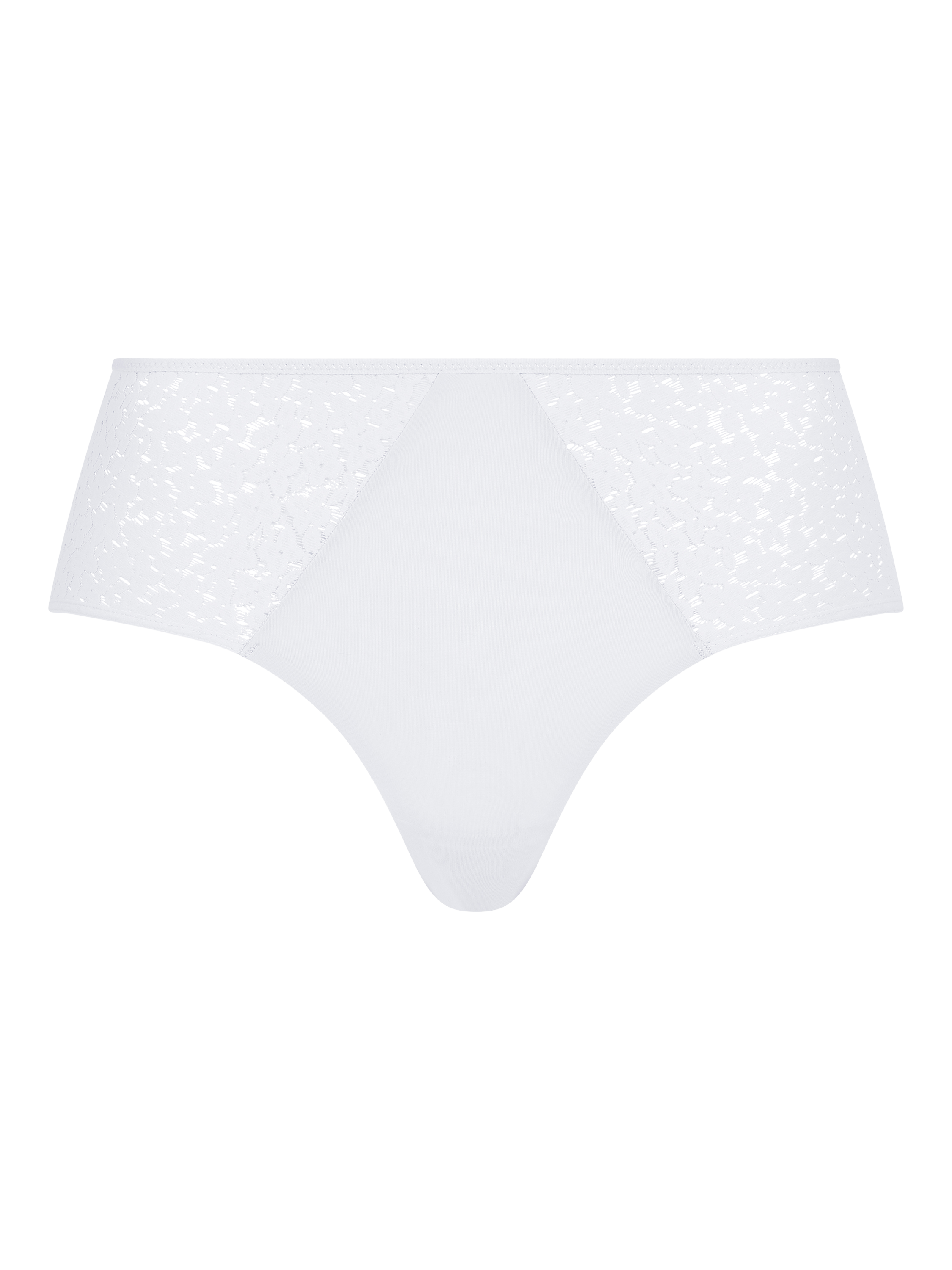 Product image 4 of 4, which shows Chantelle Norah Floral Hipster Knickers, White, S
