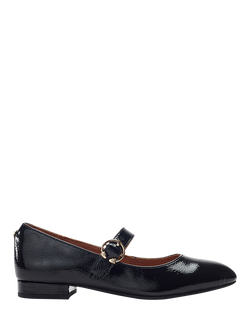 Moda in Pelle Firuta Patent Leather Mary Janes, Black, Black