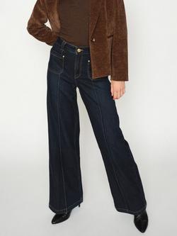 MOS MOSH Colette Lyon Flared Jeans, Dark Blue, Dark Blue