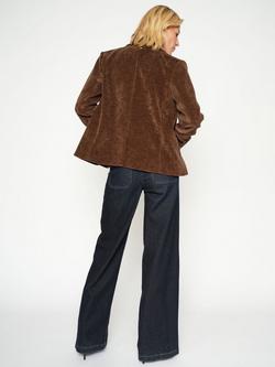 MOS MOSH Colette Lyon Flared Jeans, Dark Blue - view 2, Dark Blue