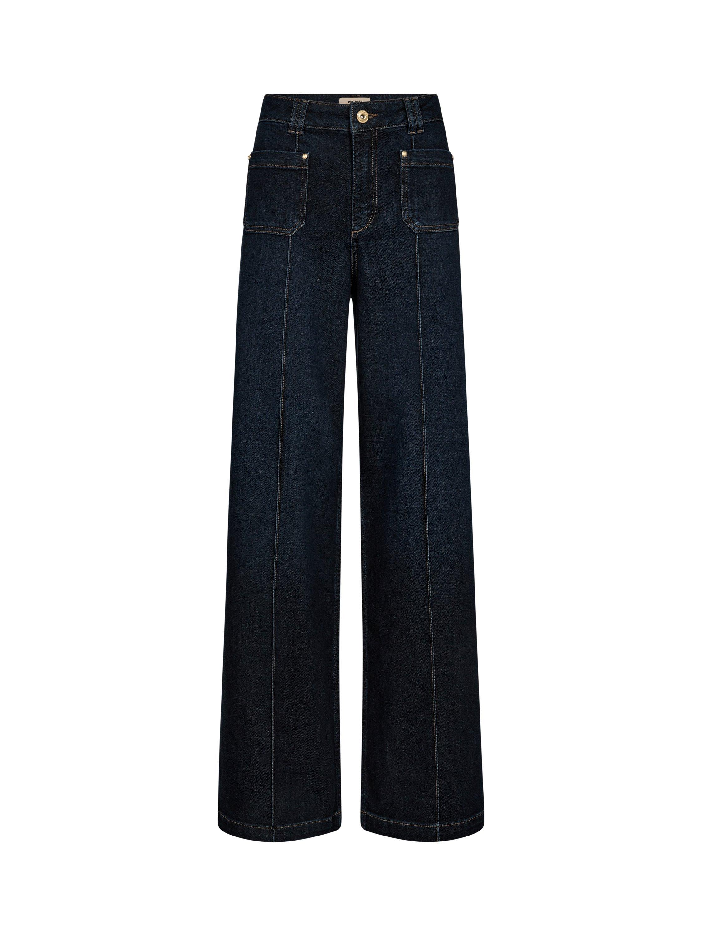 Product image 5 of 6, which shows MOS MOSH Colette Lyon Flared Jeans, Dark Blue, 30R