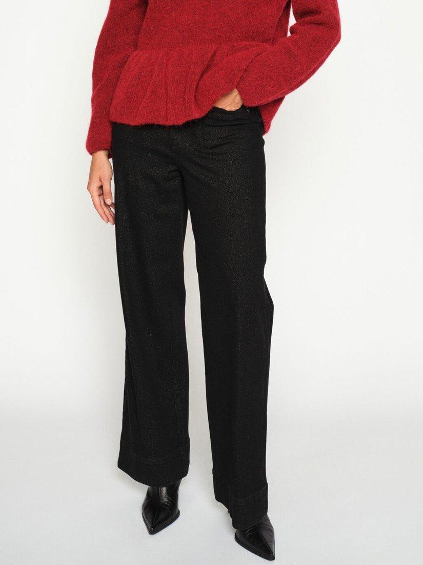 Product image 1 of 5, which shows MOS MOSH Soey Shimmer Jeans, Black, 33R