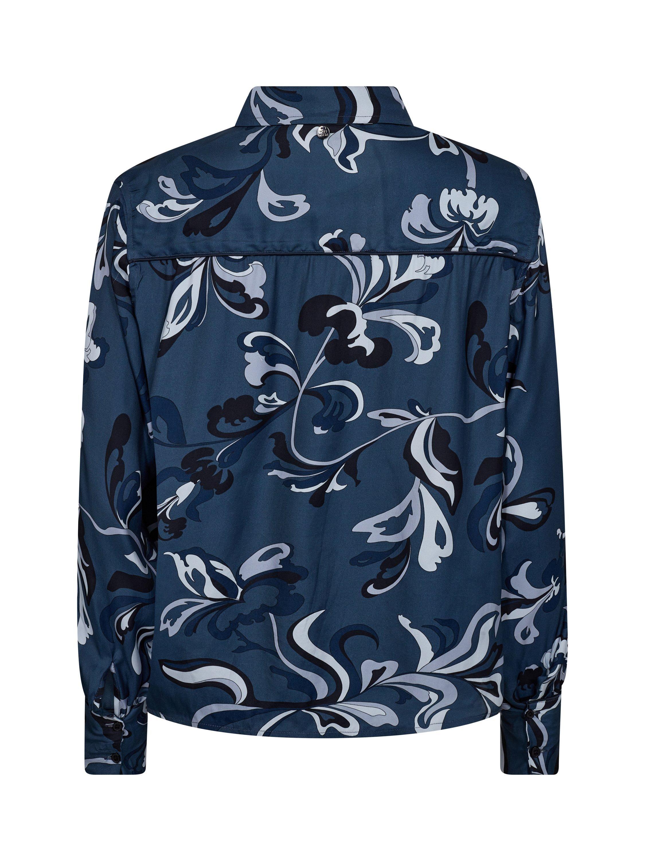 Product image 4 of 4, which shows MOS MOSH Abina Serve Floral Pattern Shirt, Ensign Blue, XS