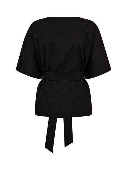 MOS MOSH Pie Bellevue Tie Belt Top, Black - view 2, Black