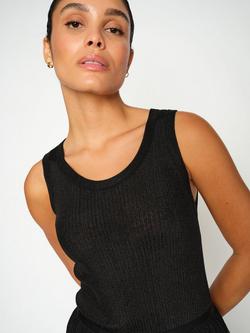 MOS MOSH Relena Glitter Knit Top, Black - view 2, Black