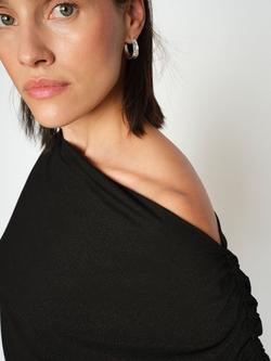 MOS MOSH Shima Cowl Neck Top, Black - view 2, Black