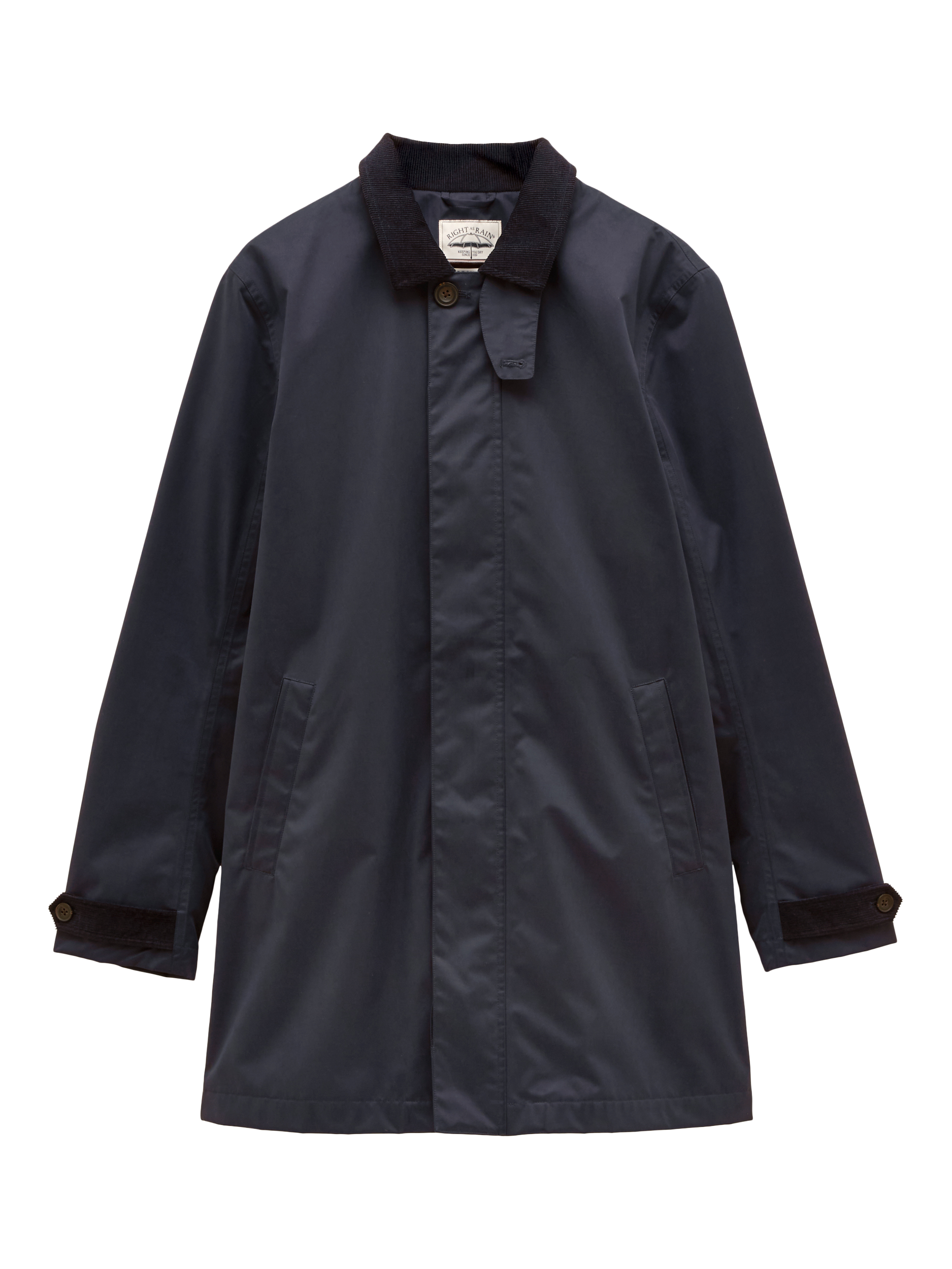 Product image 6 of 6, which shows Joules Sandford Waterproof Raincoat, Navy, S