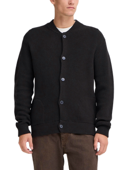 Casual Friday Frodhe Bomber Style Knitted Cardigan, Black Beauty, Black Beauty