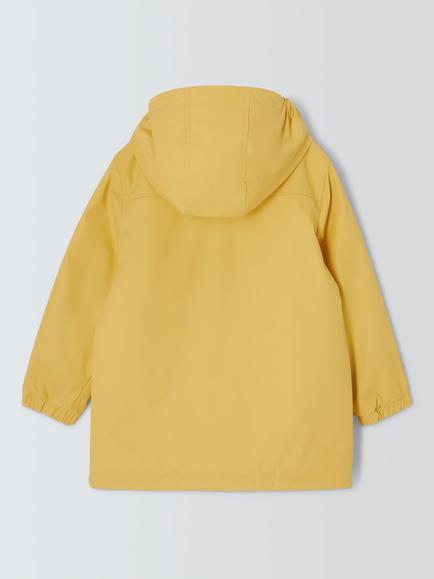 John Lewis Kids' Shower Resistant Rain Mac, Yellow - view 2, Yellow