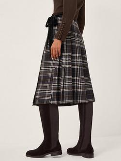 Monsoon Rue Check Embellished Skirt, Black - view 2, Black