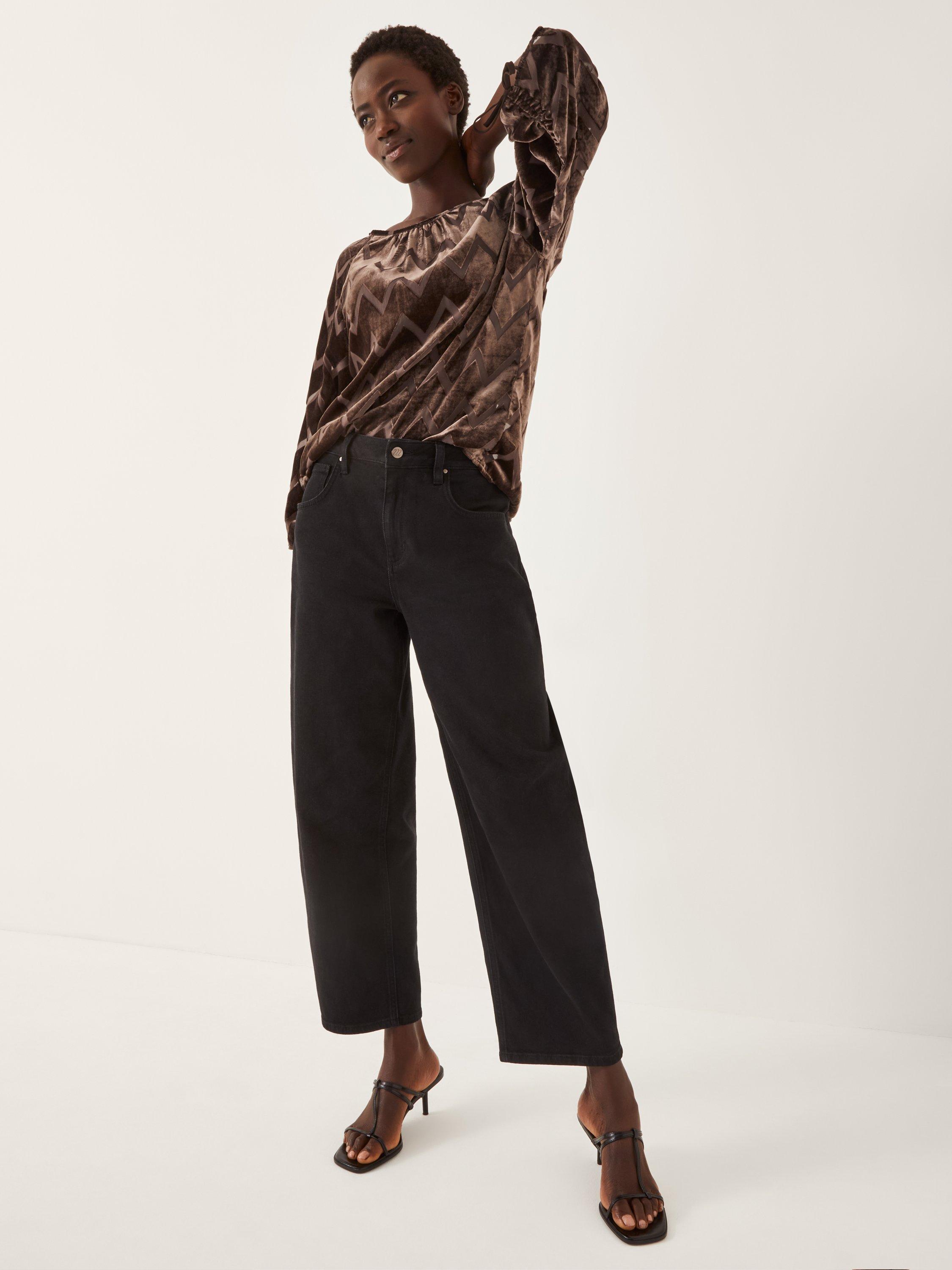 Product image 3 of 5, which shows Monsoon Keisha Geometric Top, Chocolate, S