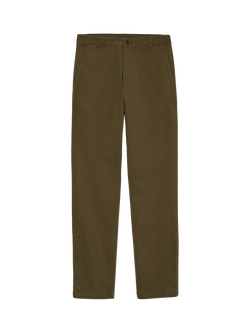 SISLEY Straight Fit Chinos, Dark Military Green, Dark Military Green