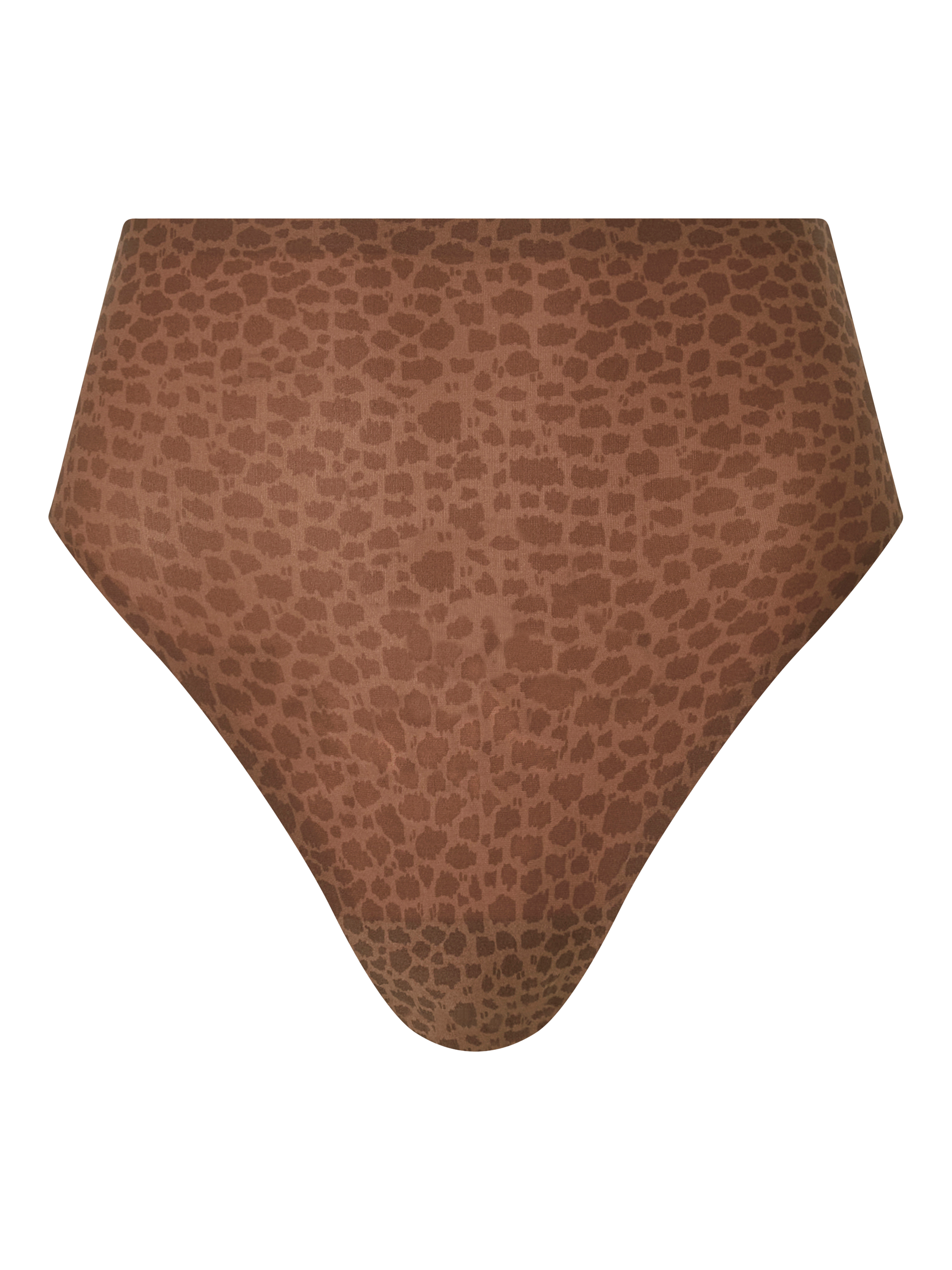 Product image 5 of 5, which shows Chantelle Norah Soft Stretch High Leg Knickers, Wild Brown, One Size