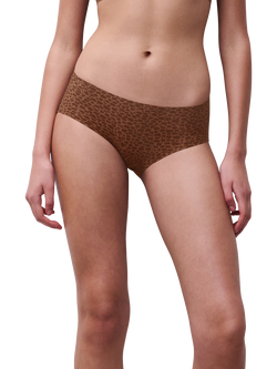 Chantelle Soft Stretch Hipster Knickers, Wild Brown