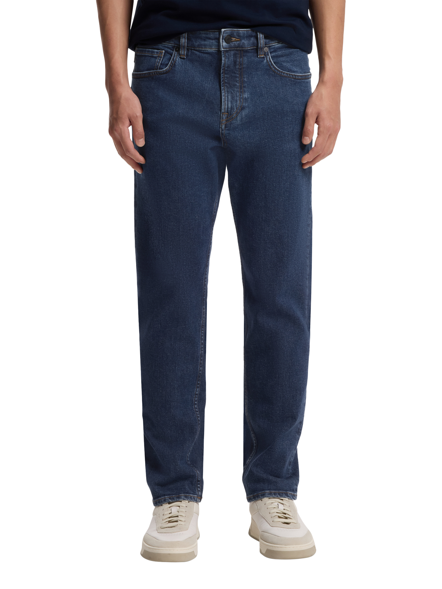 Product image 1 of 6, which shows BOSS Maine Denim Jeans, Dark Blue, 32R