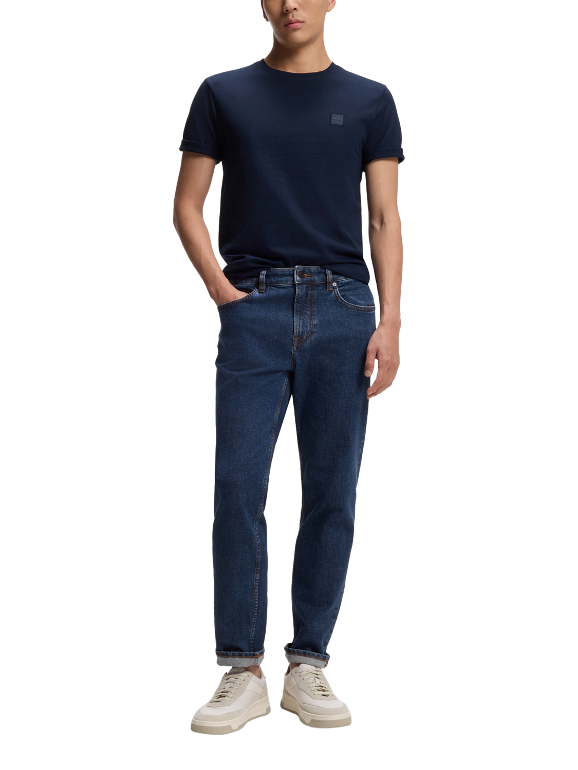 Product image 3 of 6, which shows BOSS Maine Denim Jeans, Dark Blue, 32R