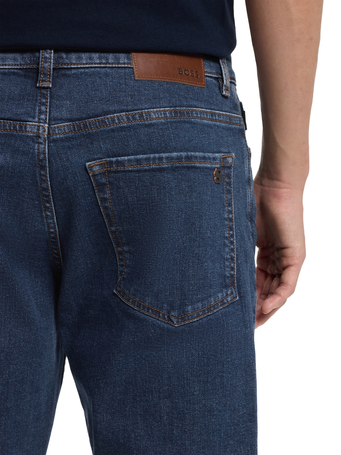 Product image 5 of 6, which shows BOSS Maine Denim Jeans, Dark Blue, 32R