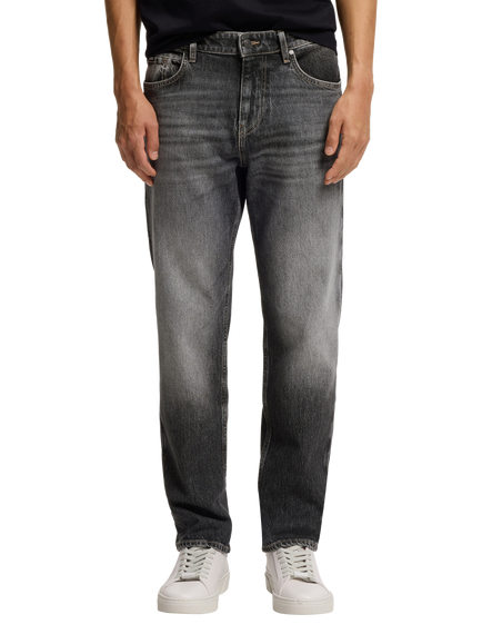 BOSS Maine Tapered Jeans, Black, Black