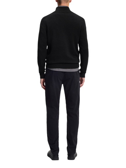 HUGO BOSS BOSS Kano Zip Front Cotton Cashmere Blend Cardigan - view 2, Black