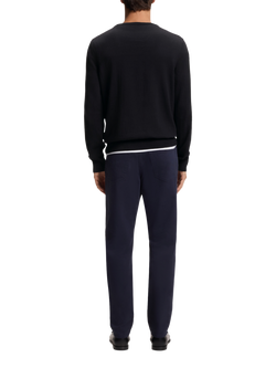 HUGO BOSS BOSS Cotton Round Neck Jumper - view 2, Black