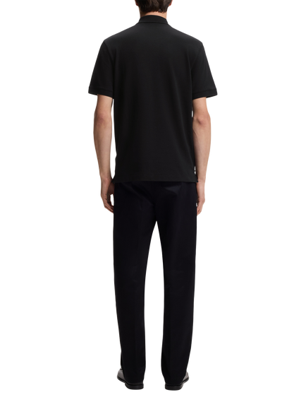BOSS Pallas Cotton Polo Top - view 2, Black