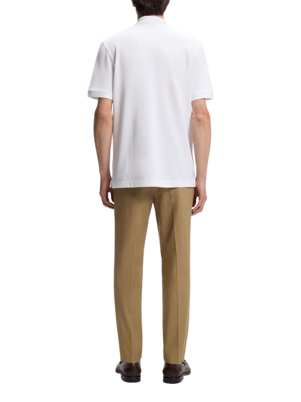 BOSS Pallas Cotton Polo Top - view 2, White