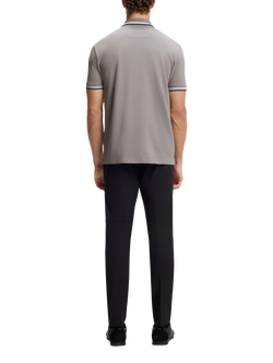 HUGO BOSS BOSS Paddy Cotton Polo Shirt - view 2, Open Grey