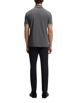 HUGO BOSS BOSS Paddy Cotton Polo Shirt, Dark Grey - view 2, Dark Grey