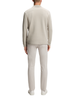 HUGO BOSS BOSS Cotton Blend Long Sleeve Polo Shirt, Open Grey - view 2, Open Grey