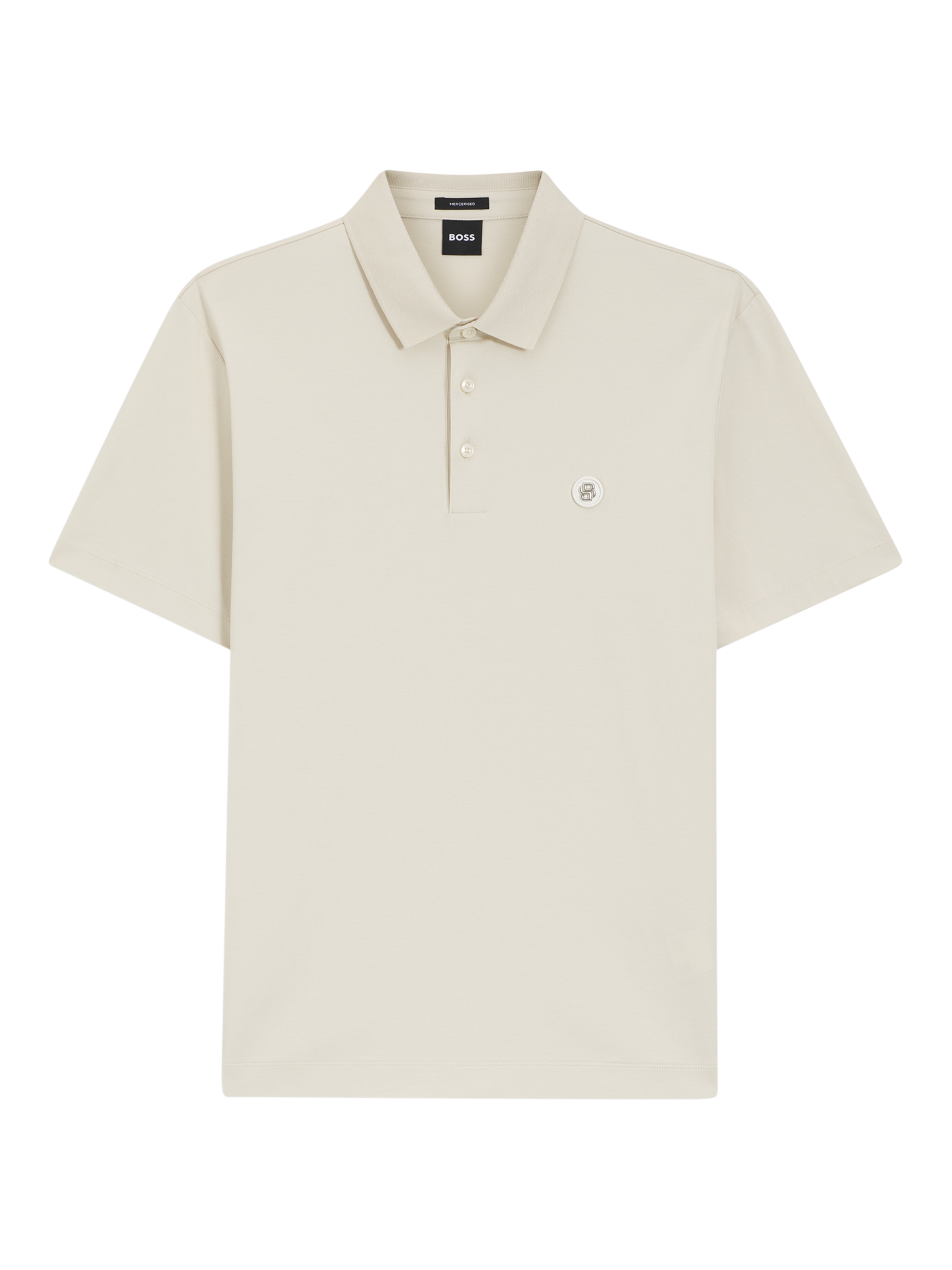 Product image 4 of 5, which shows HUGO BOSS BOSS Cotton Polo Shirt, Open White, L