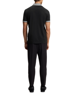 HUGO BOSS BOSS Hexa Print Polo Shirt, Black - view 2, Black