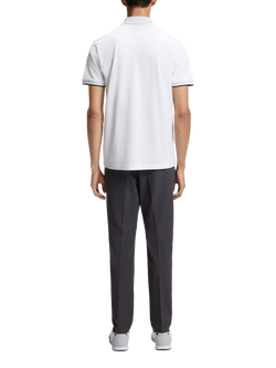 HUGO BOSS BOSS Chip Paddy Cotton Blend Polo Shirt, White - view 2, White