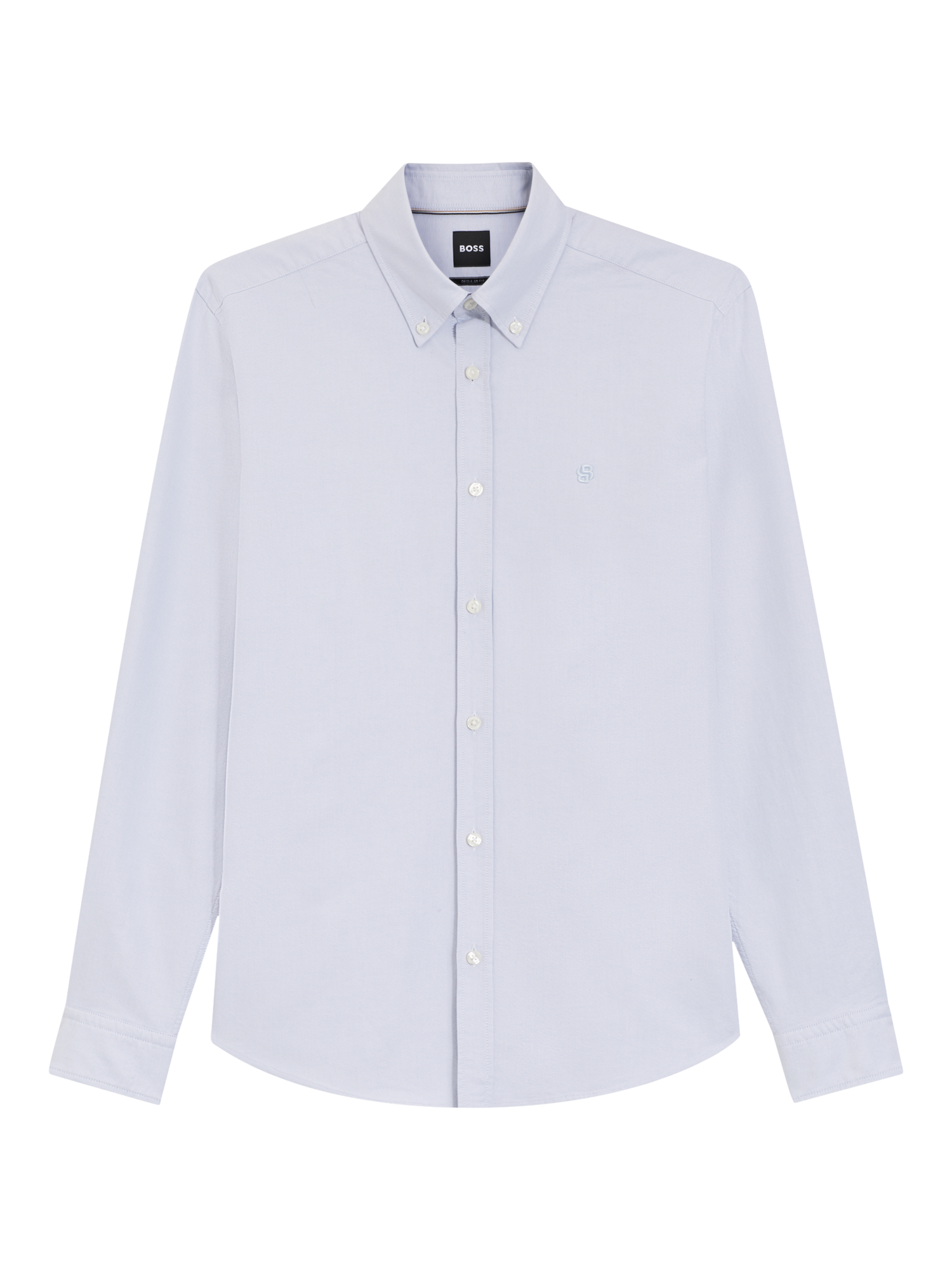 Product image 4 of 6, which shows BOSS Heritage Cotton Regular Fit Shirt, Light Purple, M