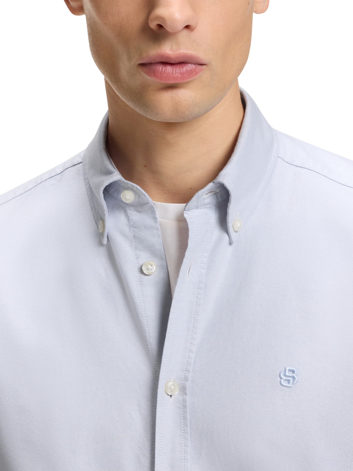 Product image 6 of 6, which shows BOSS Heritage Cotton Regular Fit Shirt, Light Purple, M