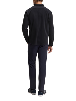 BOSS Cotton Long Sleeve Plain Shirt - view 2, Dark Blue