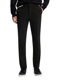 HUGO BOSS Slim Fit Cotton Blend Chinos, Black, Black