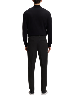HUGO BOSS Slim Fit Cotton Blend Chinos, Black - view 2, Black