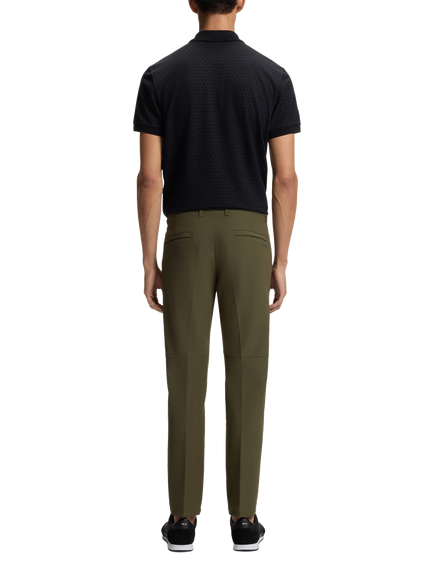 BOSS Slim Fit Tailored Trousers, Open Green - view 2, Open Green