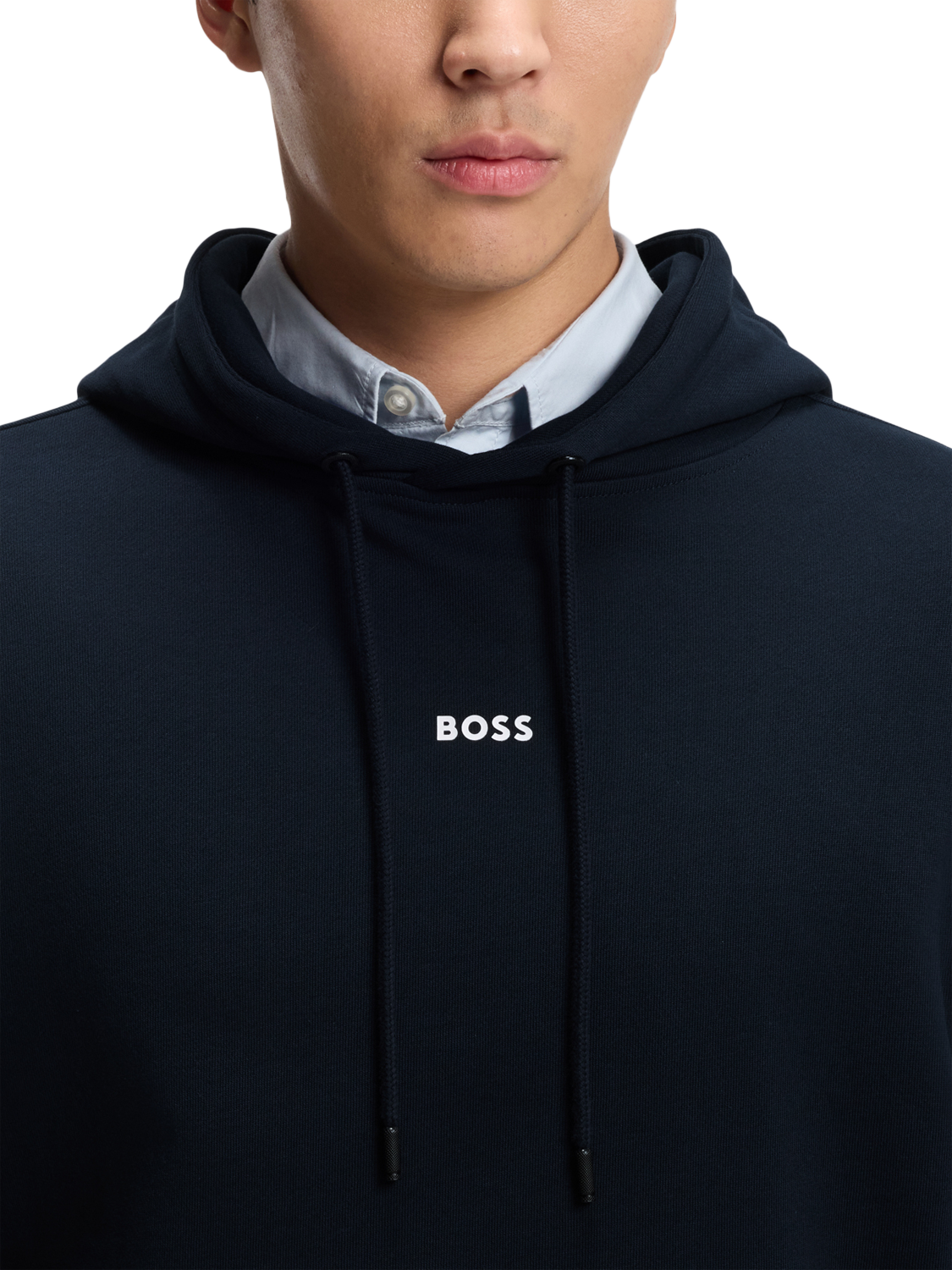 Product image 5 of 5, which shows BOSS Cotton Terry Tracksuit, Dark Blue, L