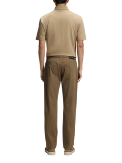 HUGO BOSS BOSS Maine Cotton Blend Trousers, Natural Beige - view 2, Natural Beige