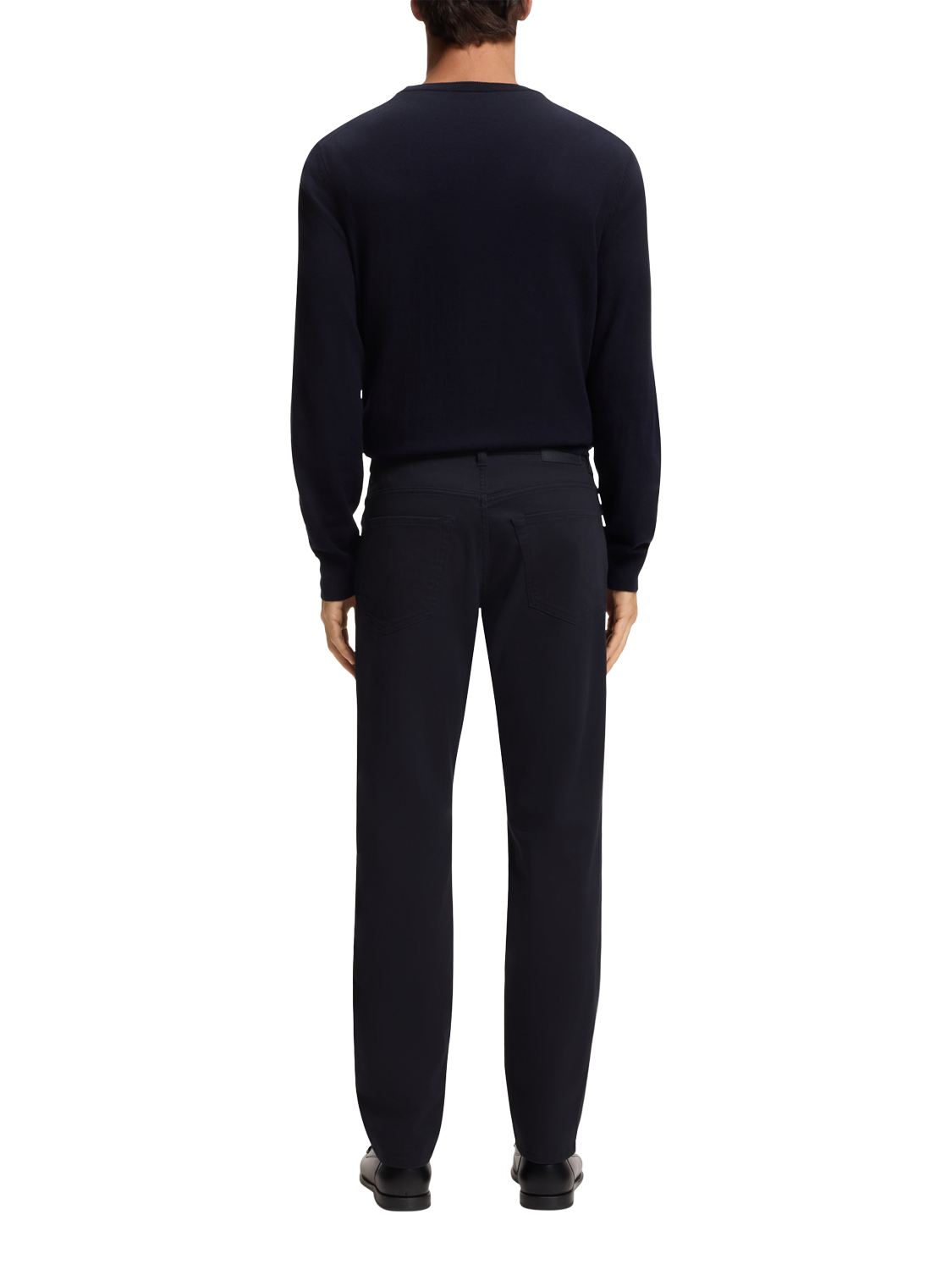 Product image 2 of 6, which shows BOSS Slim Fit Tailored Trousers, Dark Blue, 30R