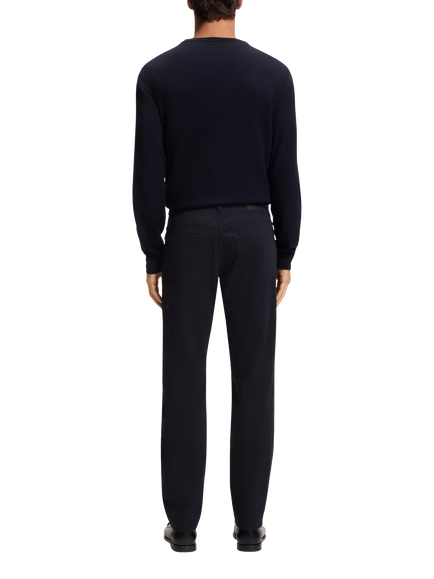BOSS Slim Fit Tailored Trousers, Dark Blue - view 2, Dark Blue