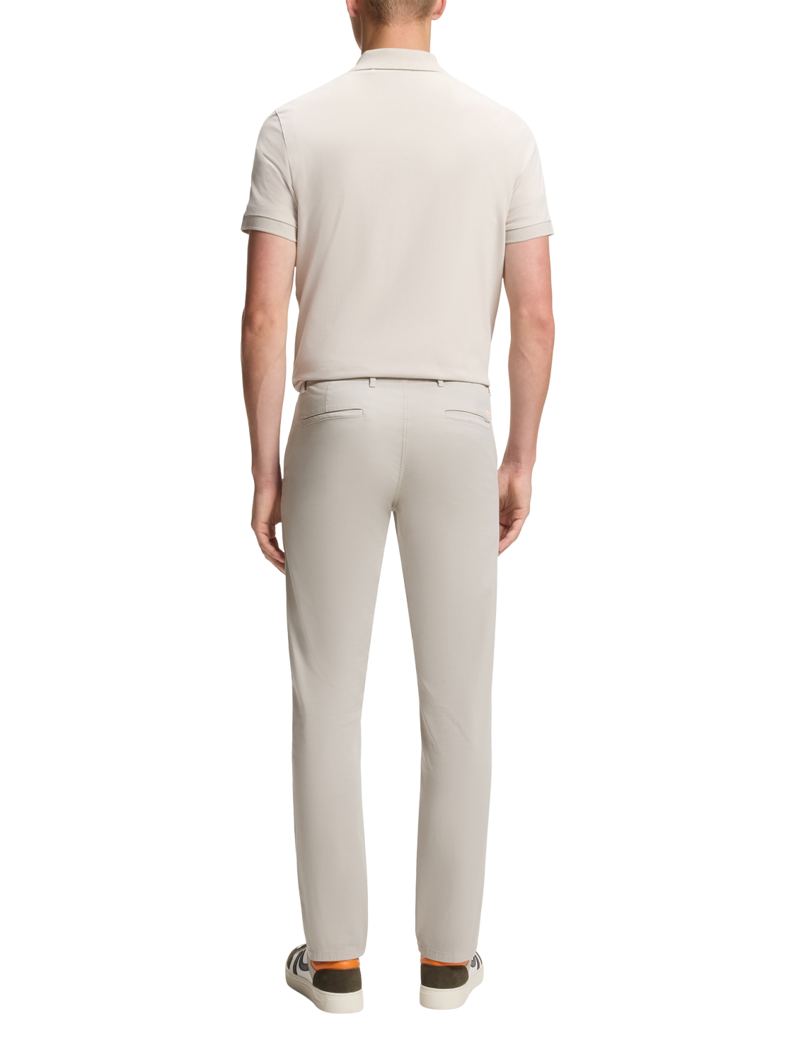 Product image 2 of 6, which shows HUGO BOSS Slim Fit Stretch Cotton Chinos, Open Grey, 36S