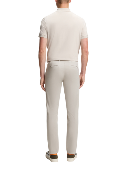 HUGO BOSS Slim Fit Stretch Cotton Chinos, Open Grey - view 2, Open Grey