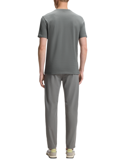 HUGO BOSS BOSS Tales Crew Neck Cotton T-Shirt, Open Grey - view 2, Open Grey