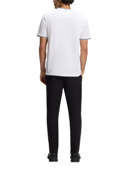 BOSS Essentials Cotton Blend Regular Fit Short Sleeve Logo T-Shirt, White - view 2, White