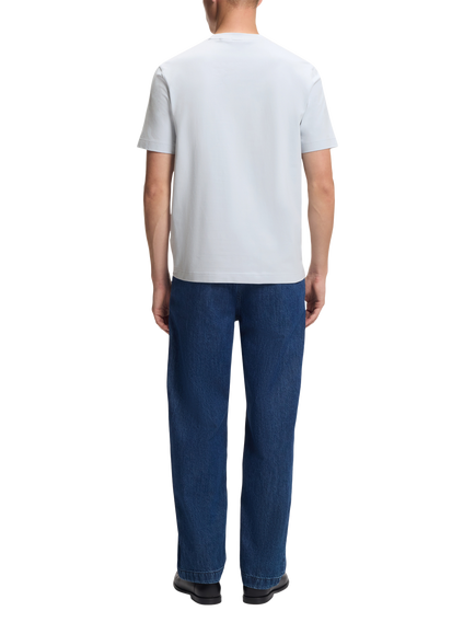 BOSS Cotton Blend Loose Fit Short Sleeve Logo T-Shirt, Light/Pastel Grey - view 2, Light/Pastel Grey